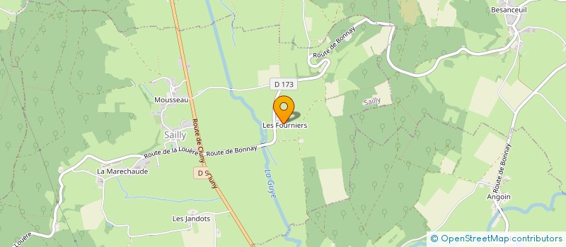 localisation de l'entreprise SCI DE MONTAGNY  SAILLY