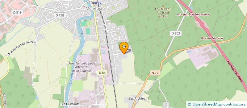 localisation de l'entreprise SCI DE MONTAIGU à MONETEAU