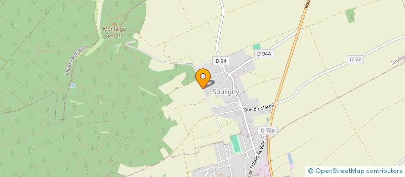 localisation de l'entreprise SCI DE MONTAIGU  SOULIGNY