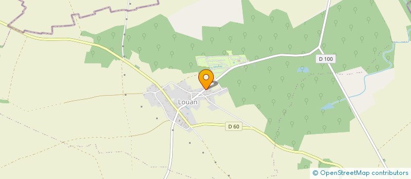 localisation de l'entreprise SCI DE MONTAIGUILLON  LOUAN-VILLEGRUIS-FONTAINE