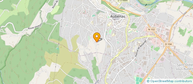 localisation de l'entreprise SCI DE MONTARGUES à AUBENAS