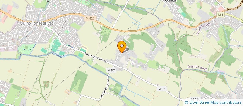 localisation de l'entreprise SCI DE MONTAUDRAN  QUINT-FONSEGRIVES