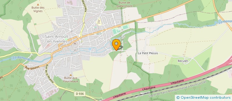 localisation de l'entreprise SCI DE MONTBOISSIER à SAINT-ARNOULT-EN-YVELINES