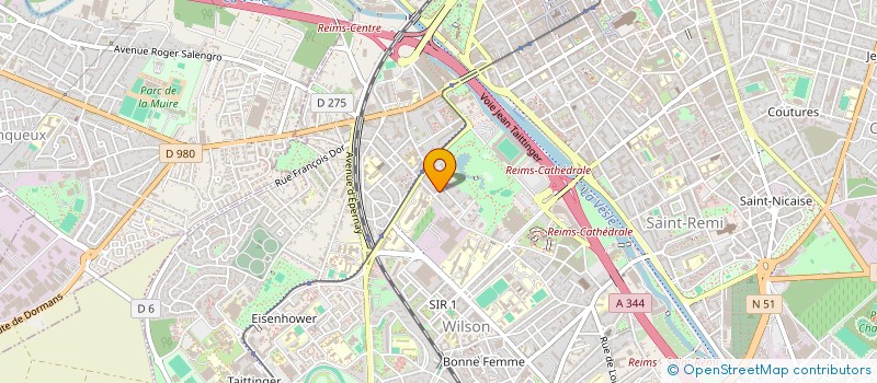 localisation de l'entreprise SCI DE MONTBRE  REIMS