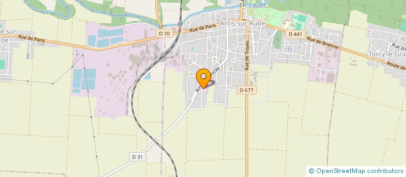 localisation de l'entreprise SCI DE MONTBRISON  ARCIS-SUR-AUBE