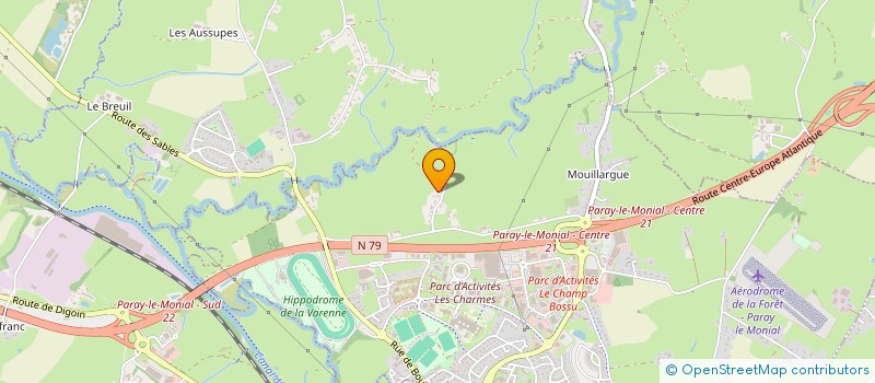 localisation de l'entreprise SCI DE MONTCIAU  PARAY LE MONIAL