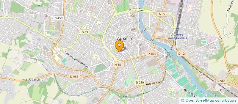localisation de l'entreprise SCI DE MONTE à AUXERRE