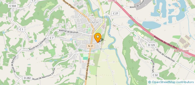 localisation de l'entreprise SCI DE MONTEIGNE  LAYRAC