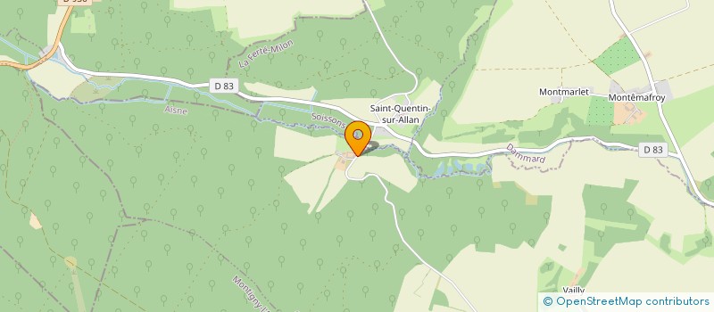 localisation de l'entreprise SCI DE MONTEMAFROY  CHEZY-EN-ORXOIS