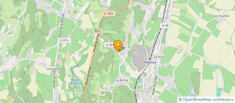 localisation de l'entreprise SCI DE MONTENAS  POLIENAS