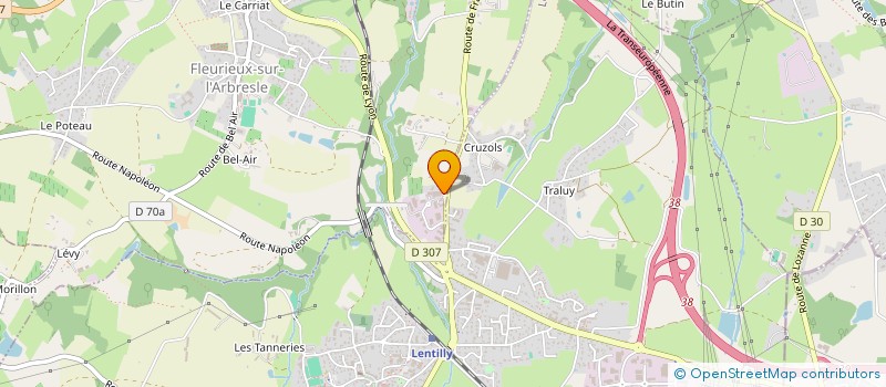 localisation de l'entreprise SCI DE MONTEPY  FLEURIEUX-SUR-L'ARBRESLE