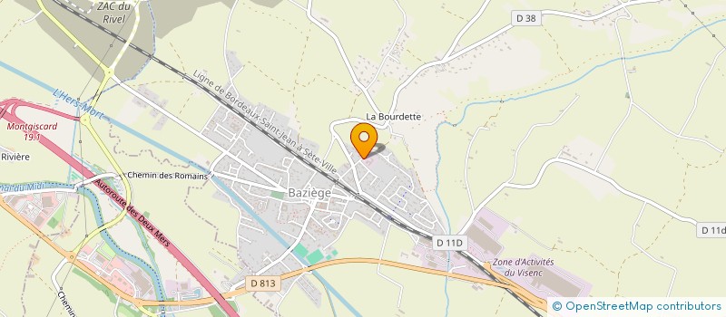 localisation de l'entreprise SCI DE MONTESSERRE  BAZIEGE