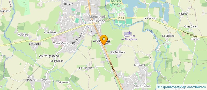 localisation de l'entreprise SCI DE MONTFLEUR  MALAFRETAZ