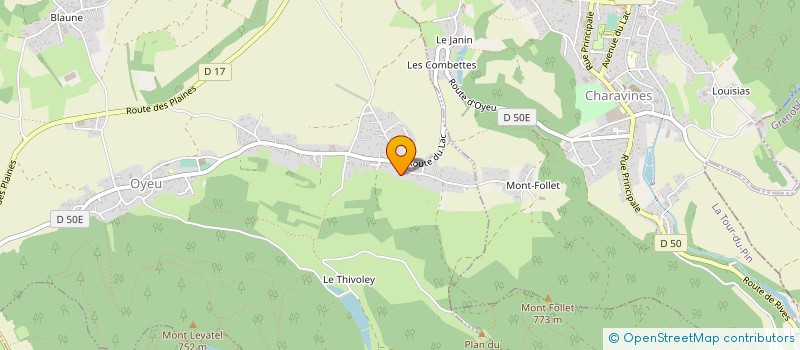 localisation de l'entreprise SCI DE MONTFOLLET  OYEU