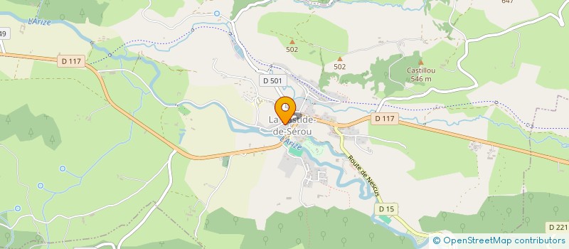 localisation de l'entreprise SCI DE MONTFORT à LA BASTIDE-DE-SEROU