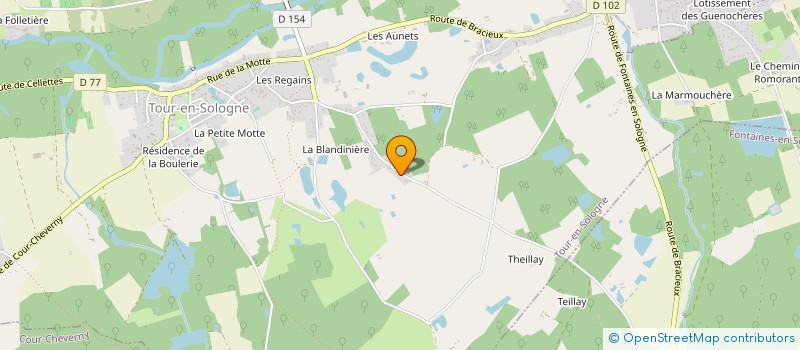 localisation de l'entreprise SCI DE MONTGENET  TOUR-EN-SOLOGNE