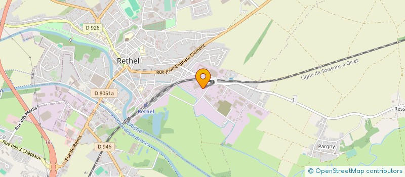 localisation de l'entreprise SCI DE MONTHOLON à RETHEL