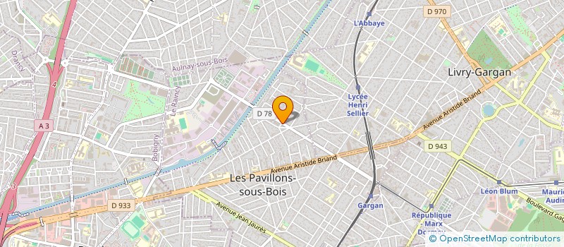 localisation de l'entreprise SCI DE MONTHYON à LES PAVILLONS-SOUS-BOIS