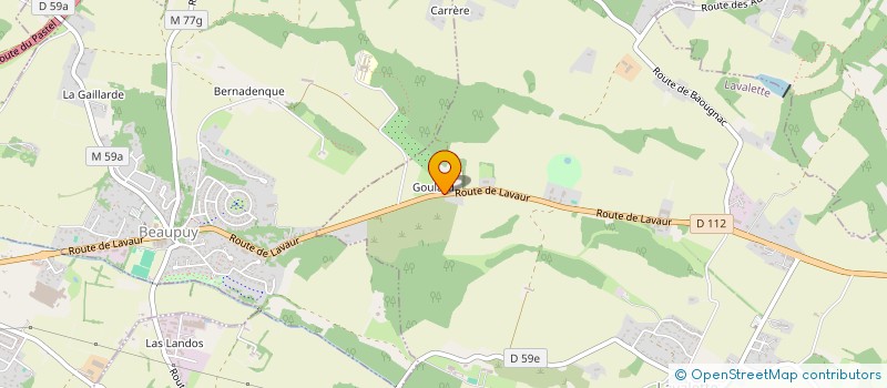 localisation de l'entreprise SCI DE MONTIGNAC  LAVALETTE