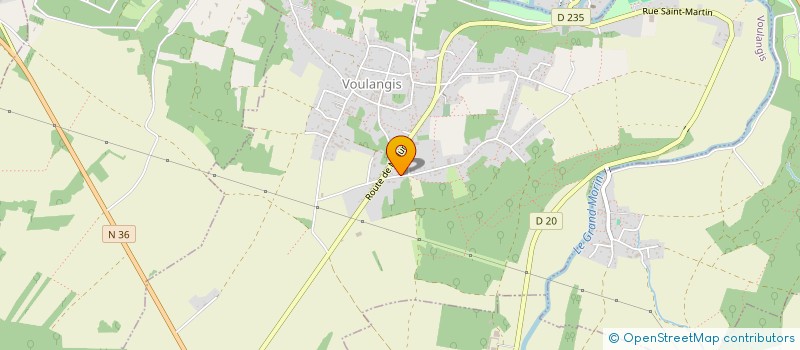 localisation de l'entreprise SCI DE MONTIGNY  VOULANGIS