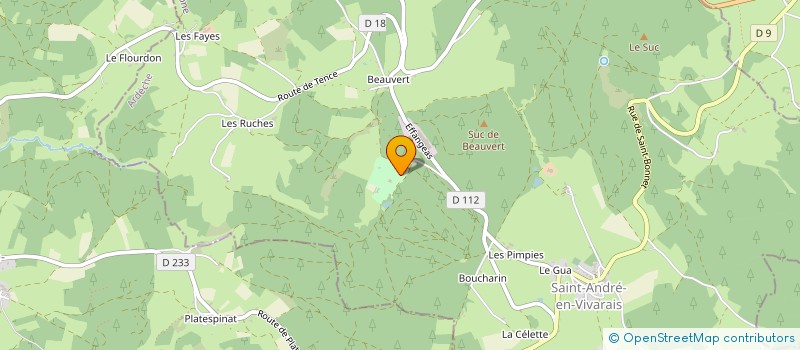 localisation de l'entreprise SCI DE MONTIVERT BROTTES/ARNAUD  SAINT-ANDRE-EN-VIVARAIS