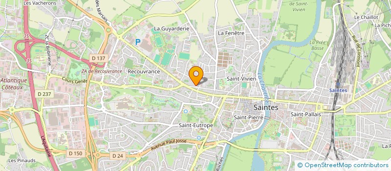 localisation de l'entreprise SCI DE MONTLOUIS  SAINTES