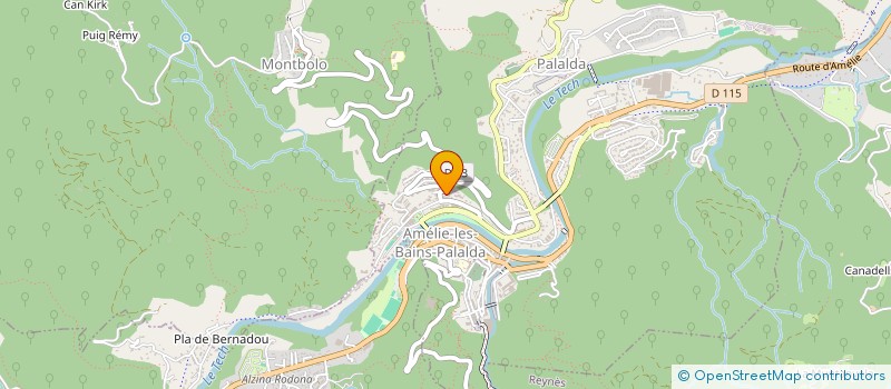 localisation de l'entreprise SCI DE MONTMARTIN  AMELIE-LES-BAINS-PALALDA