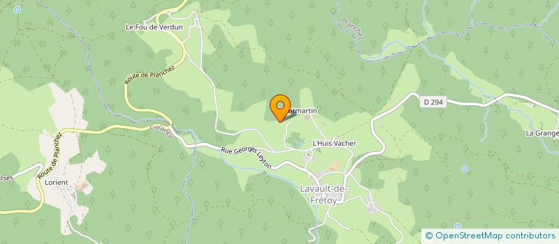 localisation de l'entreprise SCI DE MONTMARTIN à LAVAULT-DE-FRETOY
