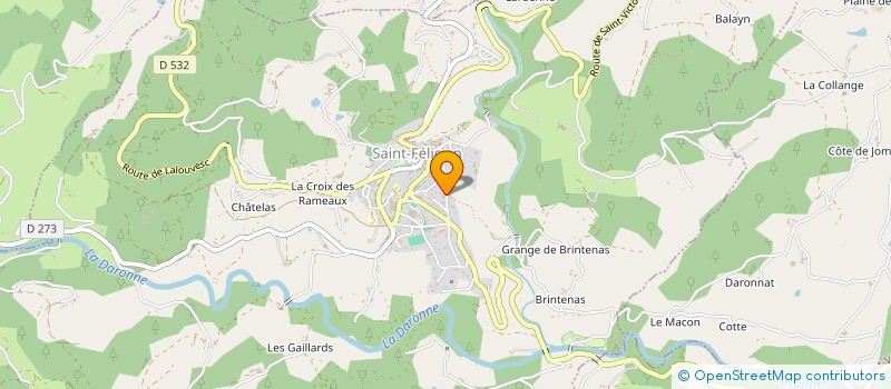 localisation de l'entreprise SCI DE MONTPEYROUX  SAINT-FELICIEN