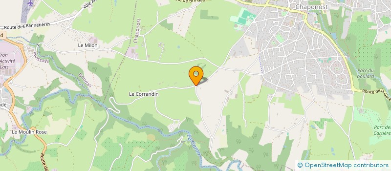 localisation de l'entreprise SCI DE MONTRODEIX  CHAPONOST