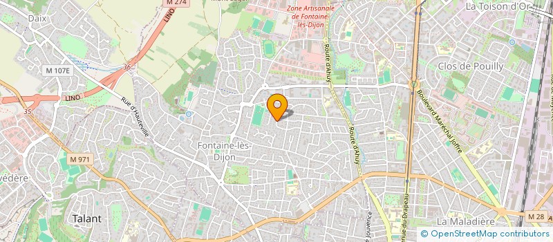 localisation de l'entreprise SCI DE MONTROMBLE  FONTAINE-LES-DIJON