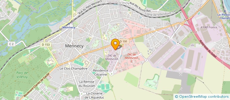 localisation de l'entreprise SCI DE MONTVRAIN  MENNECY