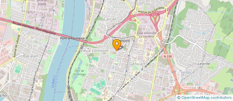 localisation de l'entreprise SCI DE MORAIS  LORMONT