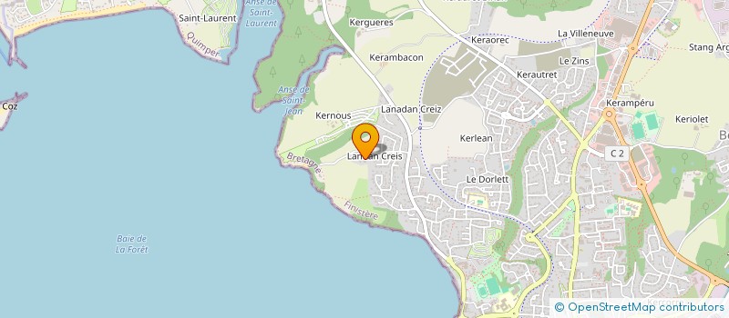 localisation de l'entreprise SCI DE MOSELLE  CONCARNEAU