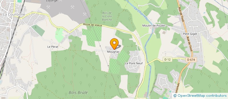 localisation de l'entreprise SCI DE MOUGNAC  LA COURONNE