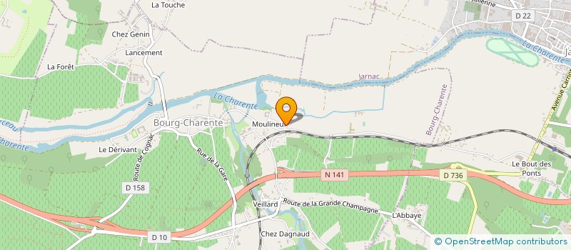 localisation de l'entreprise SCI DE MOULINEUF à BOURG-CHARENTE