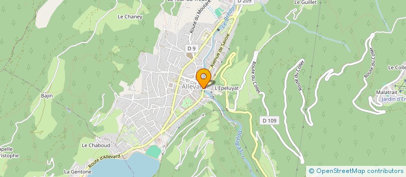 localisation de l'entreprise SCI DE MOULINS  ALLEVARD