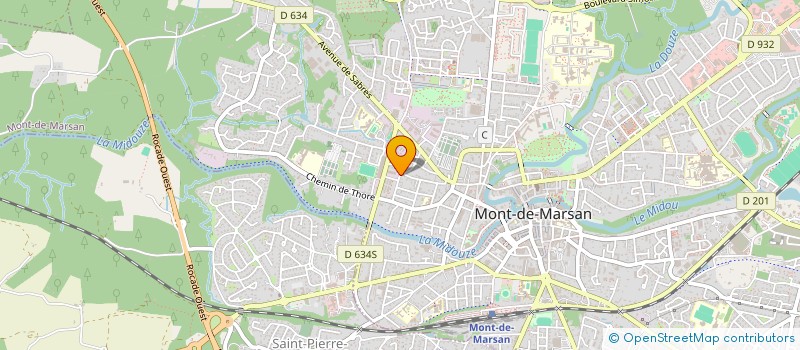 localisation de l'entreprise SCI DE NABIAS à MONT-DE-MARSAN