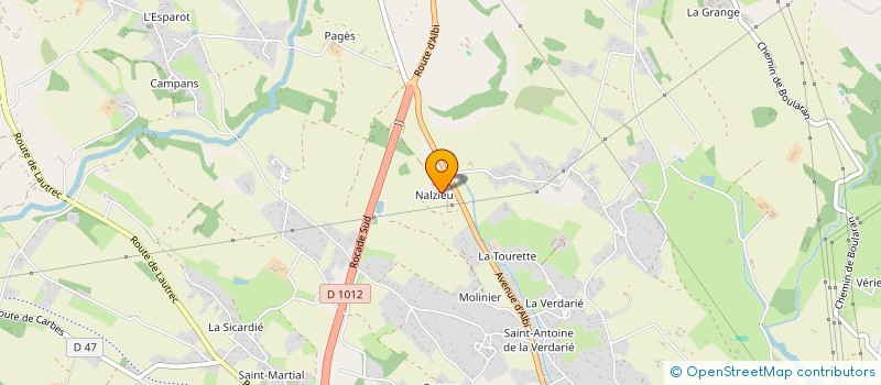 localisation de l'entreprise SCI DE NALZIEU  CASTRES