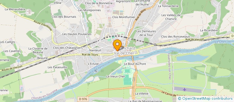 localisation de l'entreprise SCI DE NANTEUIL à MONTRICHARD-VAL-DE-CHER