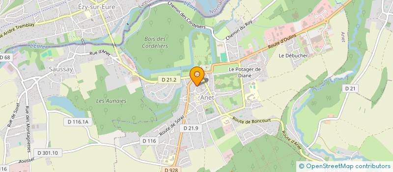 localisation de l'entreprise SCI DE NANTILLY à ANET