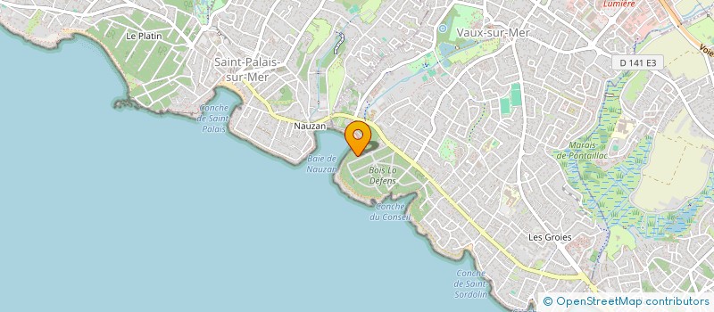 localisation de l'entreprise SCI DE NAUZAN  VAUX-SUR-MER