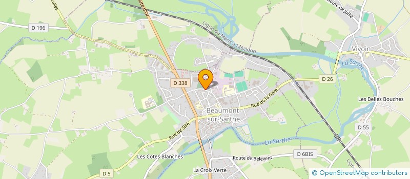 localisation de l'entreprise SCI DE NAVARRE  BEAUMONT-SUR-SARTHE