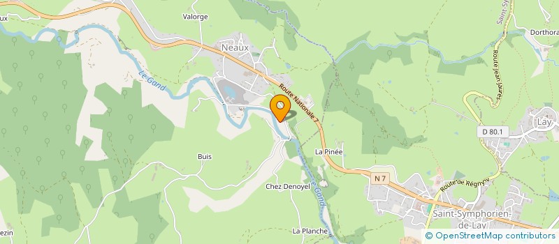 localisation de l'entreprise SCI DE NEAUX  NEAUX