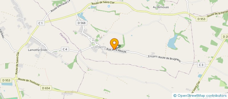 localisation de l'entreprise SCI DE NEGRE  FLEURANCE