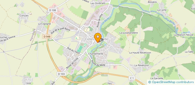 localisation de l'entreprise SCI DE NEIT  CELLES-SUR-BELLE