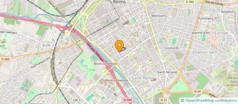 localisation de l'entreprise SCI DE NERAC  REIMS