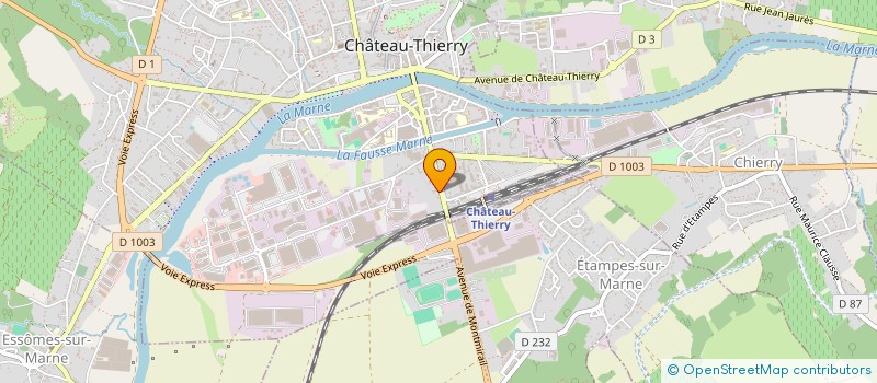localisation de l'entreprise SCI DE NESLES à CHATEAU-THIERRY