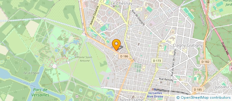 localisation de l'entreprise SCI DE NEUVILLE  LE CHESNAY-ROCQUENCOURT