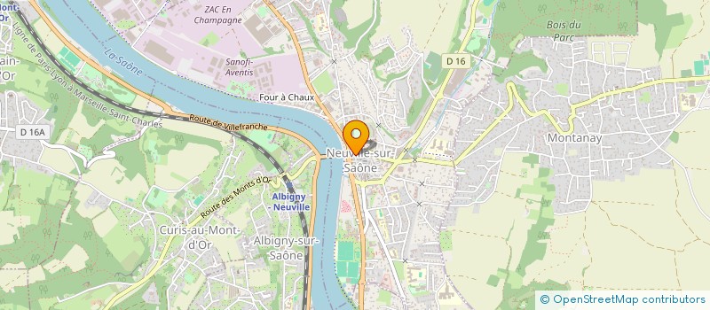 localisation de l'entreprise SCI DE NEUVILLE  NEUVILLE-SUR-SAONE